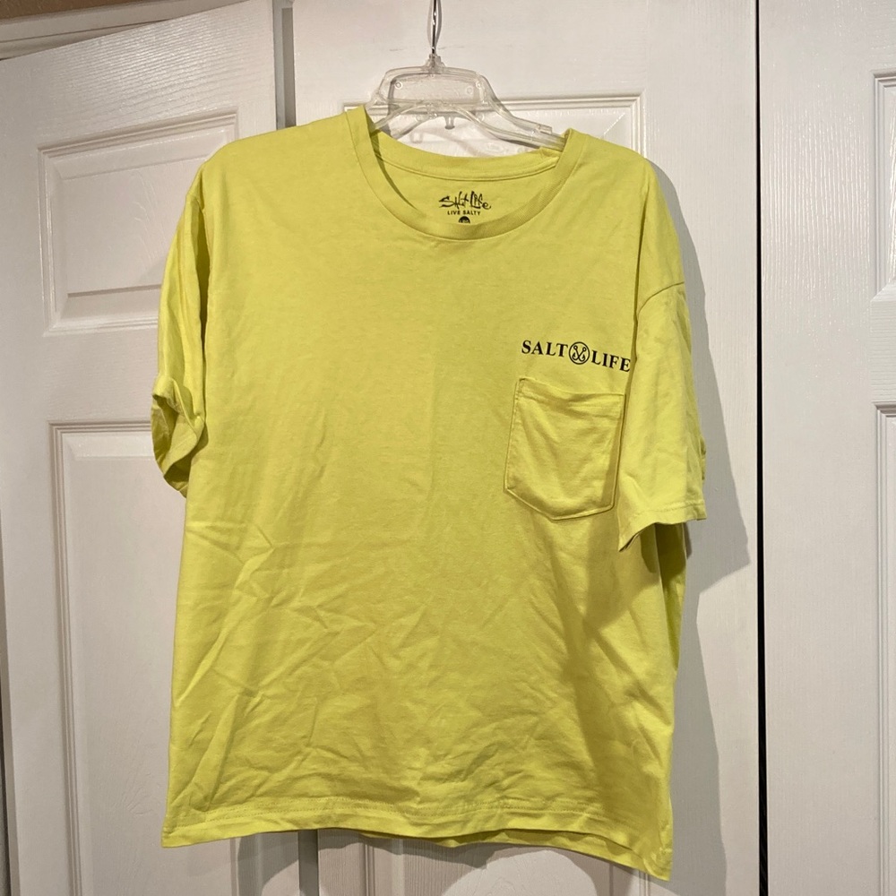 Salt Life Men's Bright Yellow Short Sleeve Tee